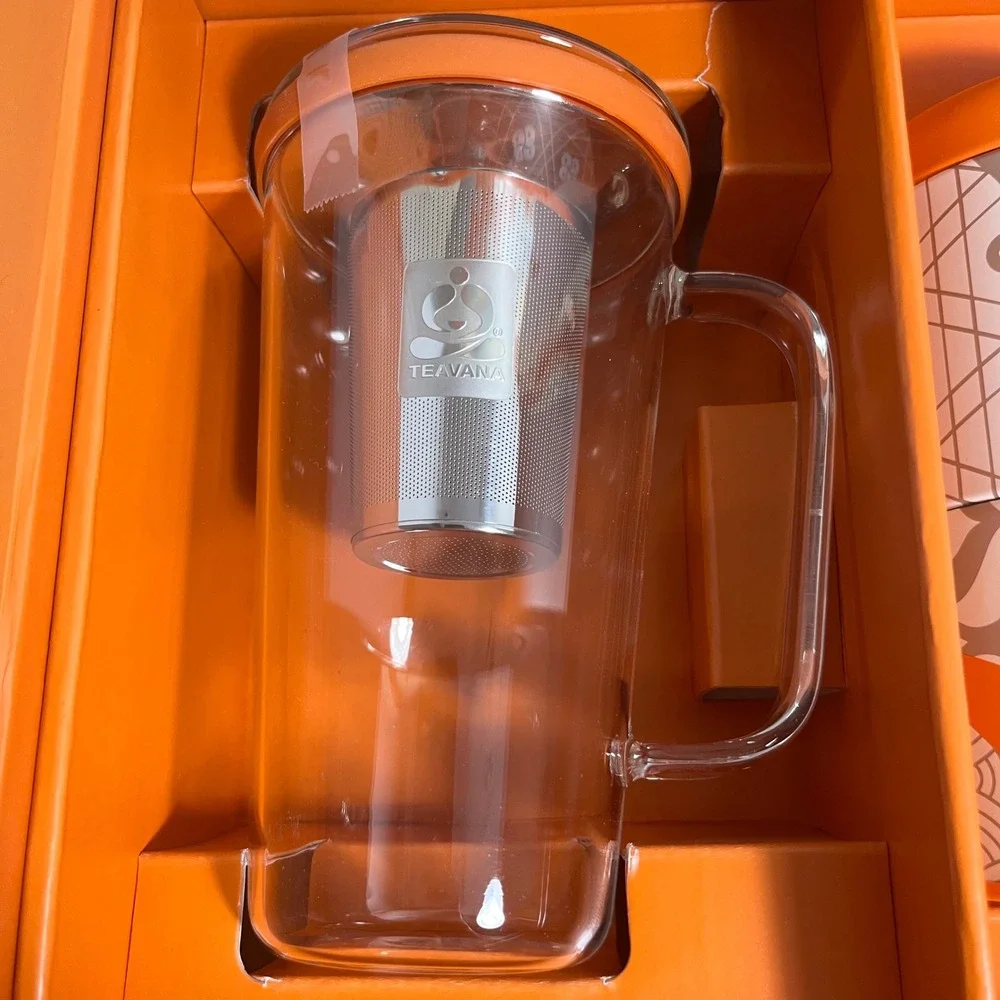 NEW Teavana Care Collection Glass Infuser Mug Oolong‎ Tea Gift Set